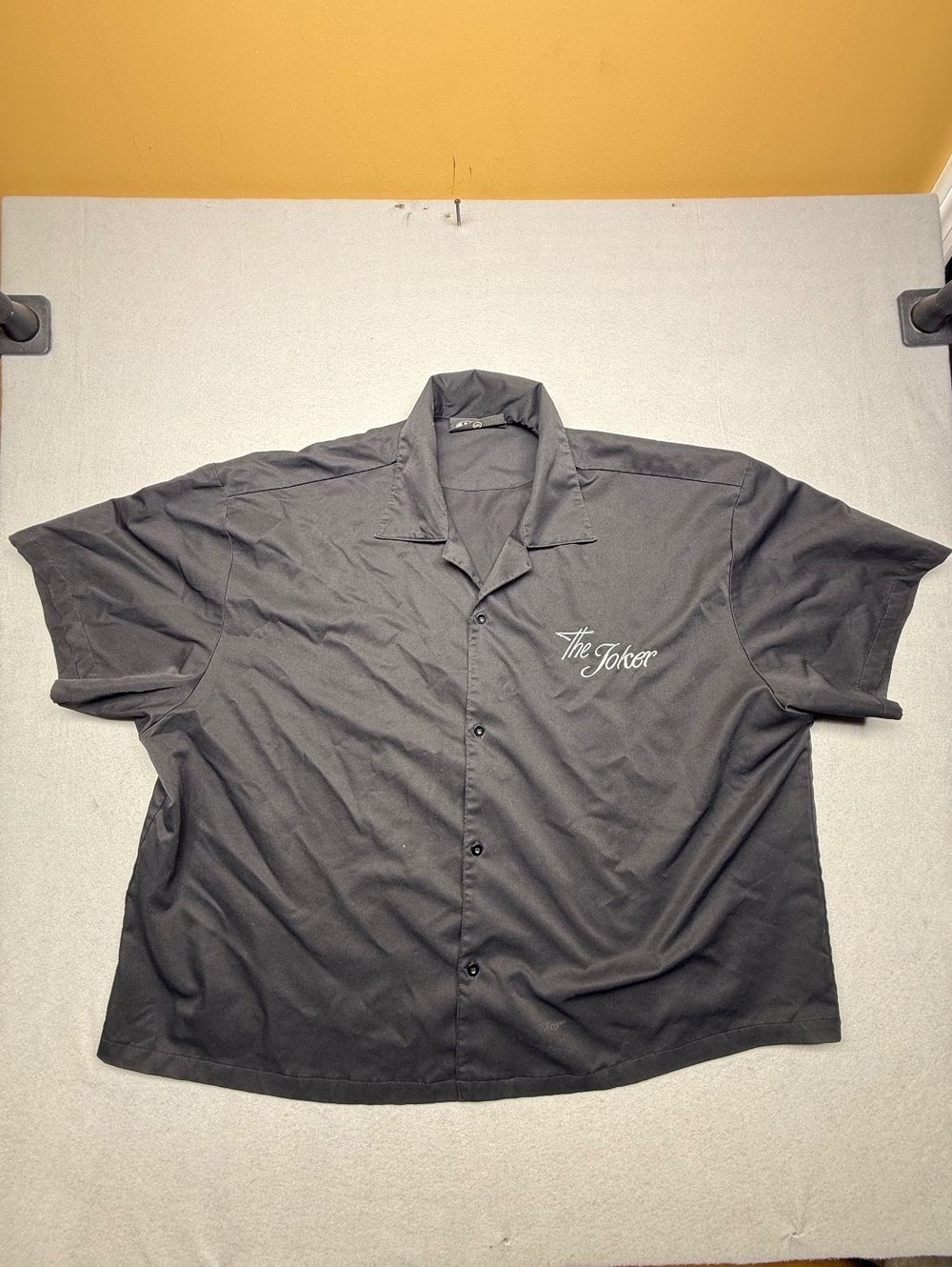 The Joker Button-Up Shirt Men's 3XL Black Batman
